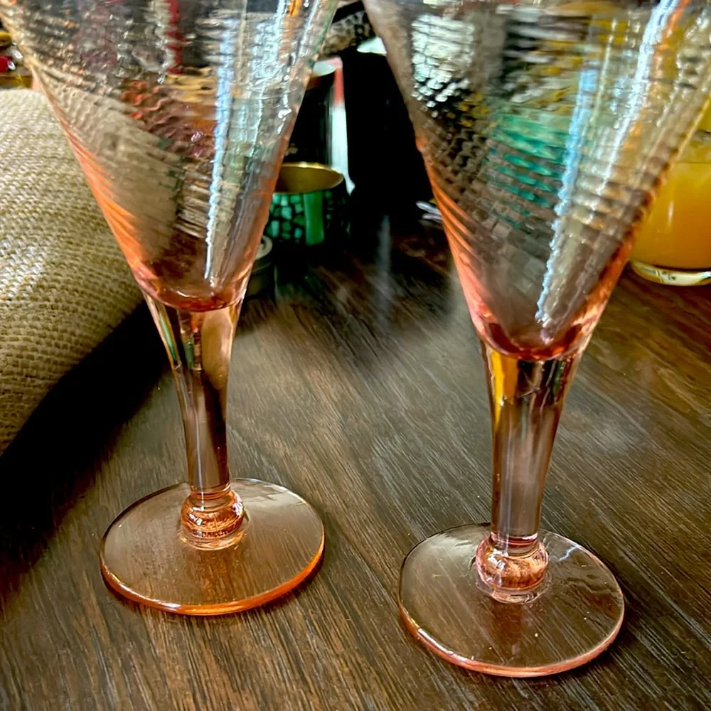 Vintage cocktail, glasses